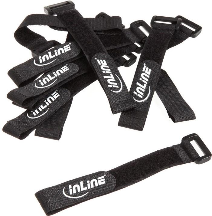 Image du produit InLine Boucles velcro 20x200mm (Serre-câbles velcro, 200 mm, 10 pcs)