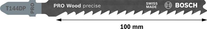 Image du produit Bosch Professional Zubehör Lame de scie sauteuse PRO Wood precise T144DP, 100 mm, 5 pcs.