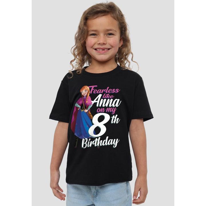 Immagine prodotto Disney Frozen Fearless Like Anna Maglietta 8° Compleanno Bambini (140)