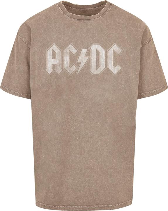 Merchcode ACDC - Logo Acid Washed Oversize Tee - 165697 (M)
