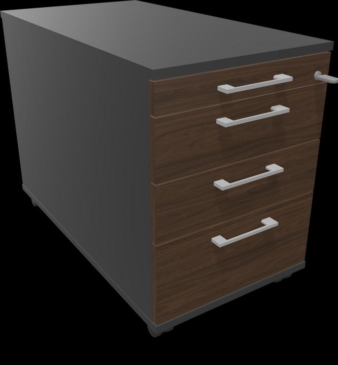 Image du produit Narbutas Caisson à roulettes Optima 8665 (430 x 800 x 594 mm)