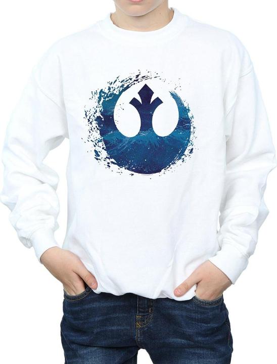 Produktbild Star Wars The Rise Of Skywalker Resistance Symbol Wave Sweatshirt Jungen (140, 146)