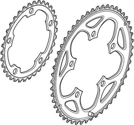 Productafbeelding Shimano Tiagra FC-4550 kettingblad 9-speed (50)