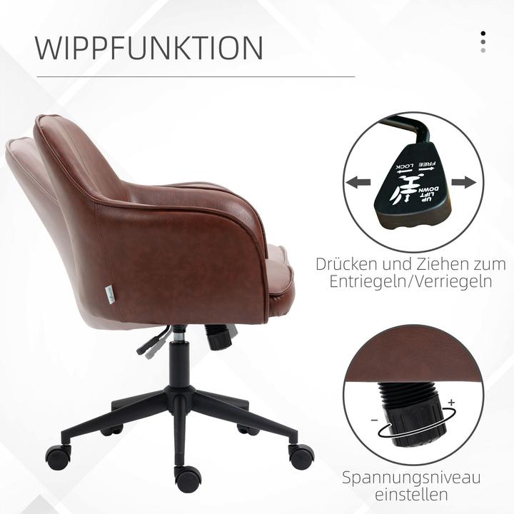 Image du produit Vinsetto Chaise de bureau avec roulettes