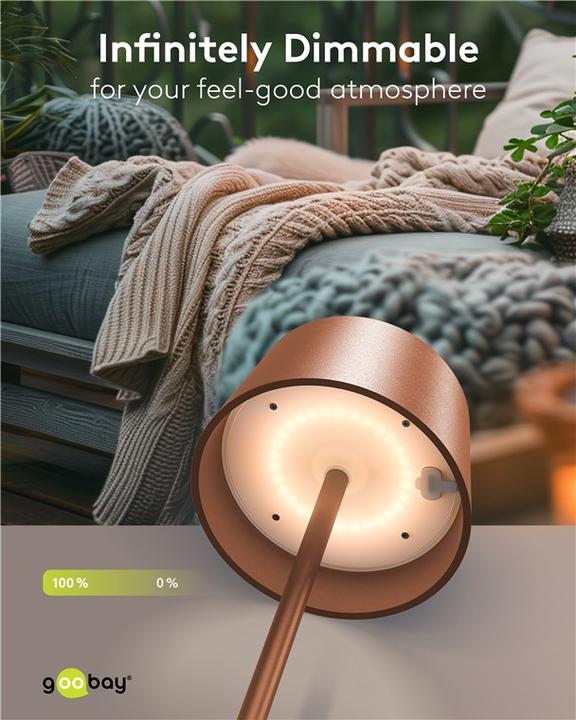 Produktbild Goobay Kabellose LED-Tischleuchte (150 lm)