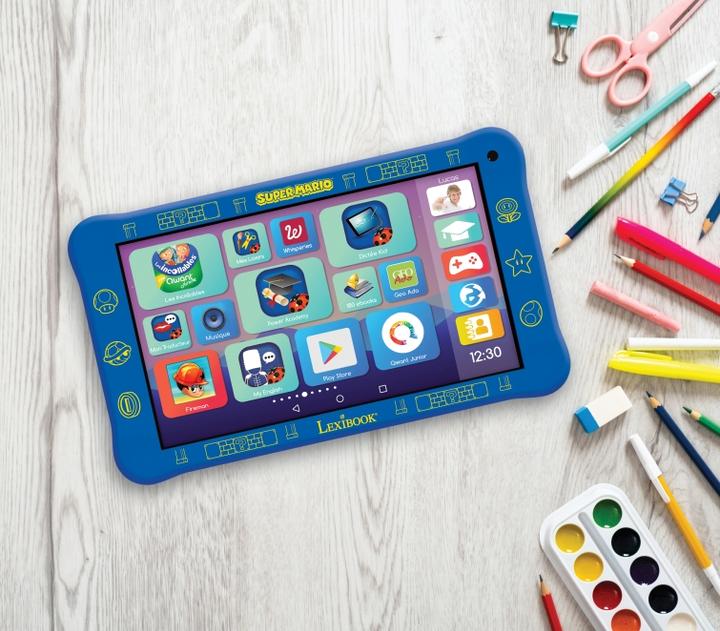 Actual product image Lexibook LexiTab Master 7 inch tablet with educational content and Super Mario protective cover FR Version (7", 1 GB, Super Mario)