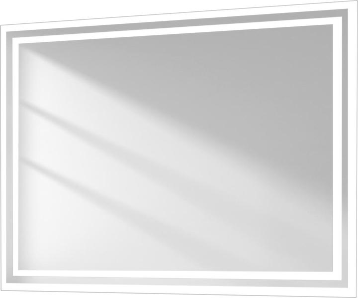 Emke Bathroom Mirror With Lighting 80*60cm,Fog-Free, 3000K/6500K,Bouton Switch