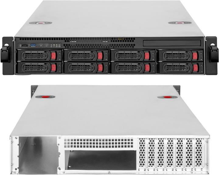 Produktbild Silverstone RM22-308 Rackmount Server Gehäuse, 2U, E-ATX