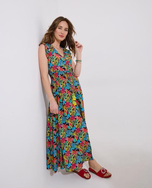 Produktbild Joe Browns Tropical Print V-Neck Tassel Sleeveless Maxi Dress (36)
