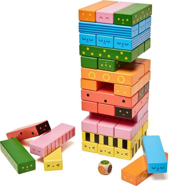 Kikkerland Stack-A-Bug Wooden Game (German, English, French, Spanish, Italian, Portuguese, Dutch)
