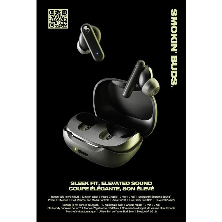 Immagine prodotto Skullcandy Smokin Buds (Nessuna soppressione del rumore, 8 h, Senza fili)