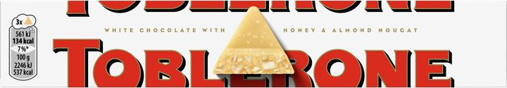 Immagine prodotto Toblerone Swiss White Chocolate with Honey & Almond Nougat (100 g)