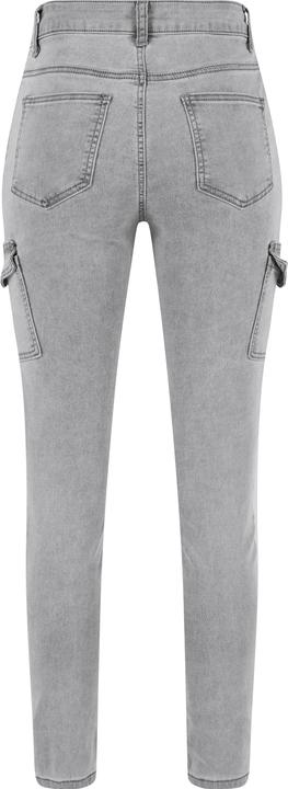 Produktbild Cloud 5ive Cloud5ive Damen High Waist Cargo Jeans Hose mit washed look (L)