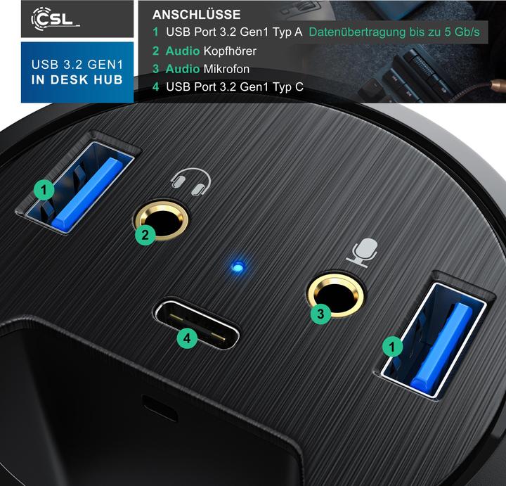 Immagine prodotto CSL USB Hub (USB-A, 5 Porti)