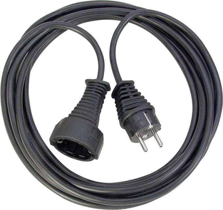 Actual product image Brennenstuhl Quality plastic extension cable 10m black (10 m, CEE 7/3)