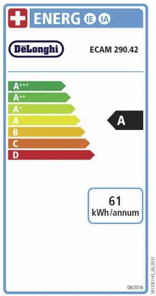 Energie-Label De'Longhi Magnifica Evo