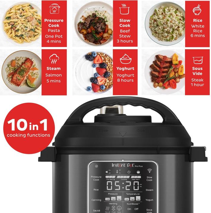Productafbeelding Instant Pot Pro Plus - 5.7 liter - Met wifi - Multicooker - Snelkookpan