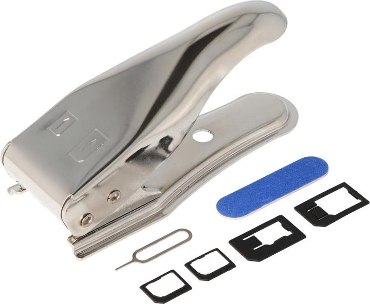 Immagine prodotto AccuCell Punzone per schede SIM su Micro-SIM, Nano-SIM incl. adattatore