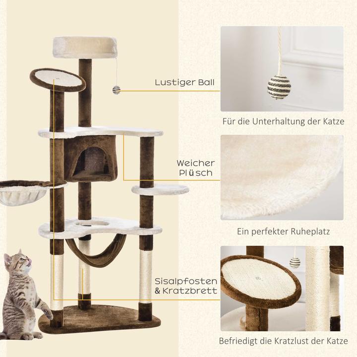 Actual product image Jamb Kratzbaum (153 cm, Cream-coffee brown)