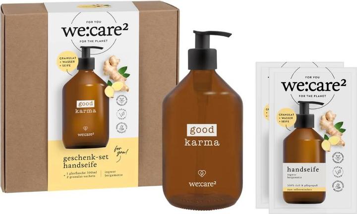 Immagine prodotto we:care2 Geschenk-Set, Handseifen-Granulat, Good Karma
