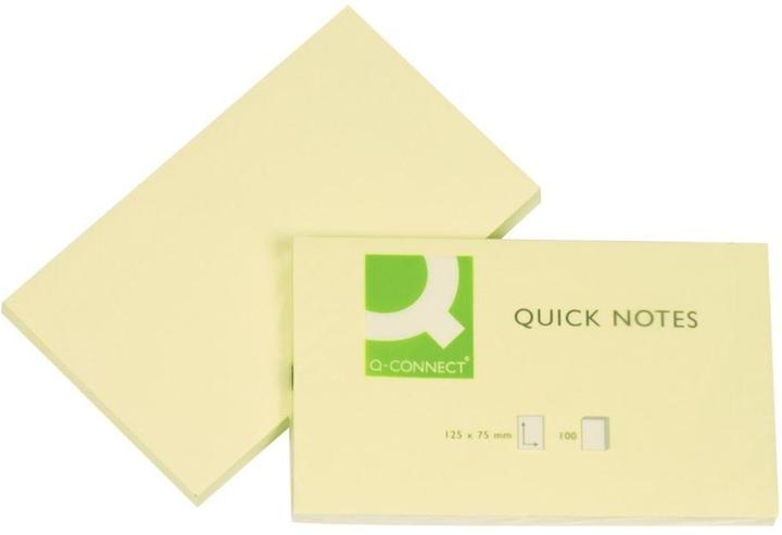 Actual product image Q-Connect Sticky notes Quick Notes yellow (75 x 125 mm)