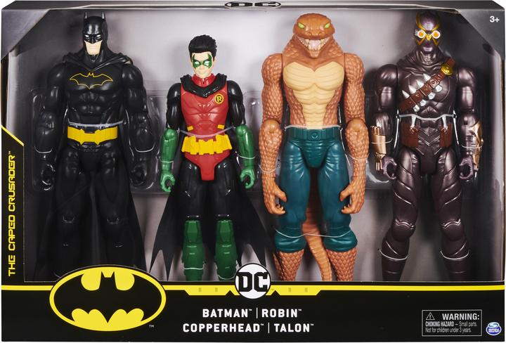 Image du produit DC Shoes Comics Batman - 4 figurines - Batman, Robin, Copperhead & Thalon - 30cm