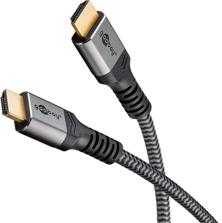 Produktbild Goobay Ultra High-Speed HDMI-Kabel, 5 m, Sharkskin Grey (5 m, HDMI)