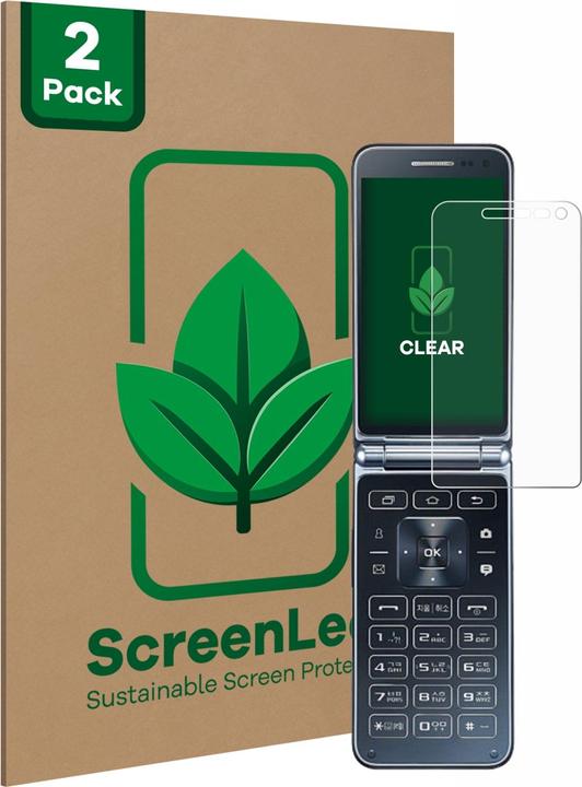Productafbeelding ScreenLeaf Beschermfolie duurzame screenprotector screenprotector folie helder transparant (2 Stuk, Samsung Galaxy Z Fold2)