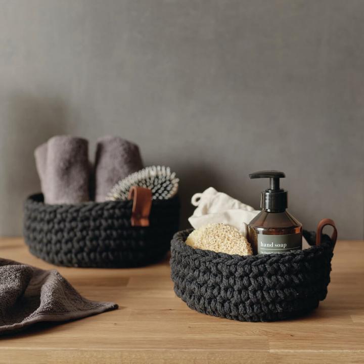 Actual product image ASA Selection ASA crochet basket S black 17 cm