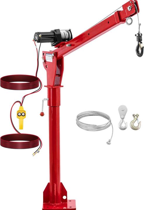 Produktbild Steinberg Ladekran elektrisch 12 V Seilzug 100 W Pickup-Kran 800 kg Kran Seilwinde 360°