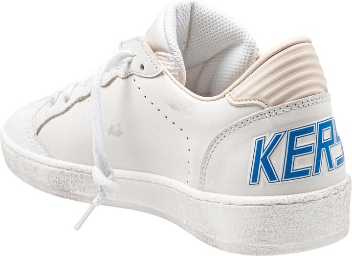 Produktbild Golden Goose ballstar sneakers in white leather with bluette star (42)