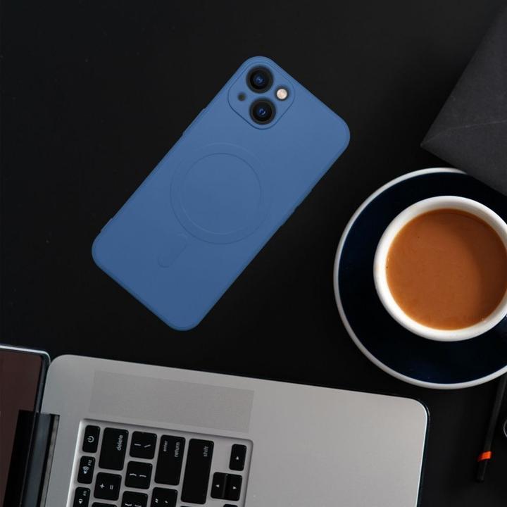 Produktbild OEM Back panel cover SILICONE MAG COVER case compatible with MagSafe for SAMSUNG A36 blue
