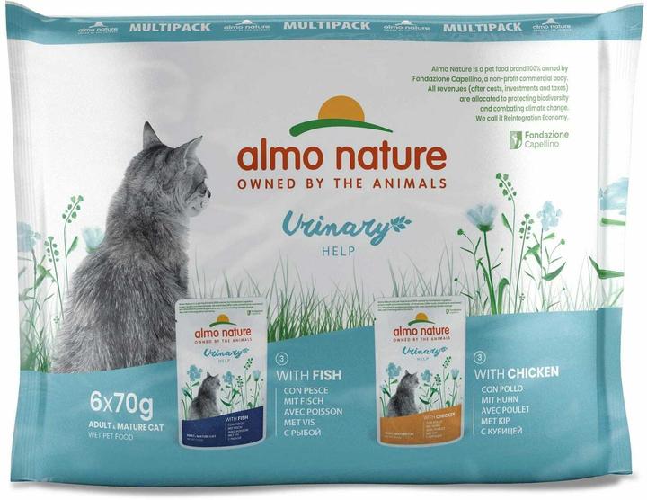 Immagine prodotto Almo Nature Urinary Fish+Chicken 6x70g (Adulto, 6 pz., 420 g)