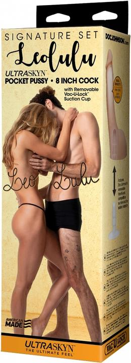 Produktbild Doc Johnson Leolulu Signature Set - Leo ULTRASKYN™ Pocket Pussy & Lulu 8 Inches ULTRASKYN™ Cock w/ Removable Su