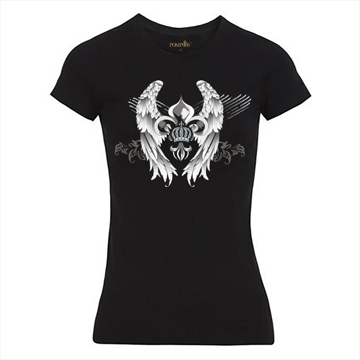 Actual product image Pompöös T-shirt ladies "Wings" - limited edition T-shirt ladies - size XL (XL)