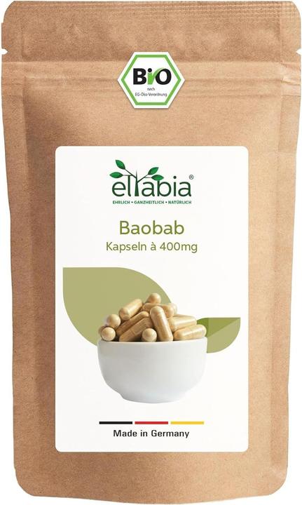 Eltabia Bio Baobab Kapseln | Hochdosiert 1290mg Tagesdosis (100 Stück, Kapseln)