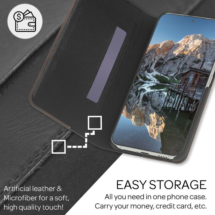 Produktbild Nalia Echt Holz Flipcase (Samsung Galaxy S22+)