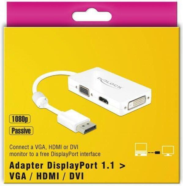 Produktbild Delock DP zu (VGA, HDMI, DVI, 16.16 cm)