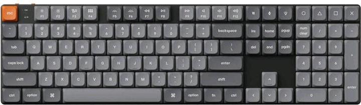 Actual product image Keychron K5 Max QMK/VIA kabellose mechanische Tastatur mit weisser Hintergrundbeleuchtung und (US, Wireless)