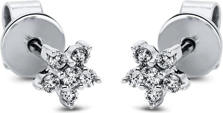 Image du produit Goldberg Diamant Boucles d'oreilles en WG 18 ct "étoile (Or blanc)