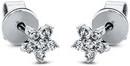 Image du produit Goldberg Diamant Boucles d'oreilles en WG 18 ct "étoile (Or blanc)