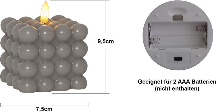 Actual product image Star Trading Bougie à bulles | Bougies LED avec fonction minuterie | Bougies LED à flamme vacillante (2 x)