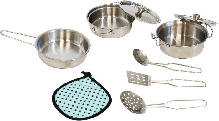 Spielmaus Edelstahl Topfset, 9-teilig