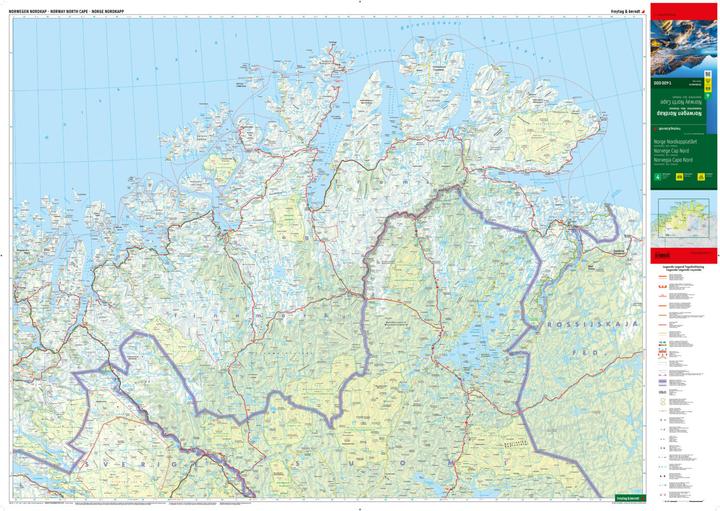 Image du produit Norvège Cap Nord, carte routière 1:400.000, freytag & berndt