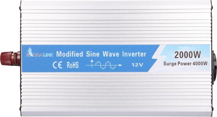 Produktbild Extralink VOLTAGE CONVERTER 12V - 230V, 2000W, MODIFIED SINUS OPIM-2000W