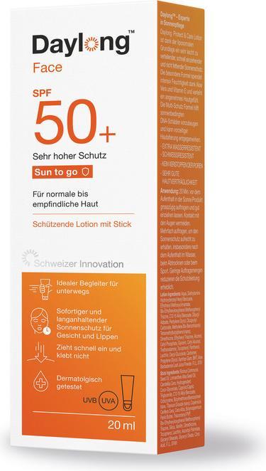 Actual product image Daylong Sun to go (Sun cream face, SPF 50+, 20 ml, 39 g)