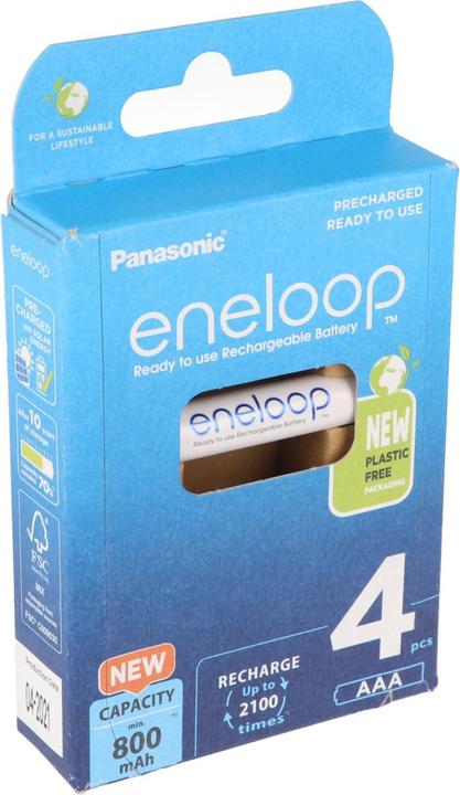 Panasonic Batterie HR-4UTGB Blister de 4 AAA eneloops (4 pcs, AAA, 800 mAh)