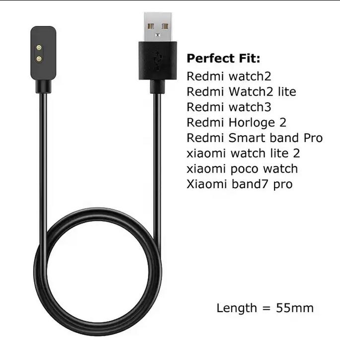 Actual product image PhoneLook Chargeur Xiaomi Mi Band Smartwatch Câble USB 55cm (Redmi watch & Xiaomi Watch)