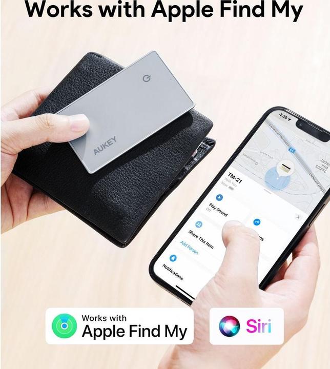 Produktbild Aukey TrackMate 3 Smart TrackerCard TM-21 (iOS)