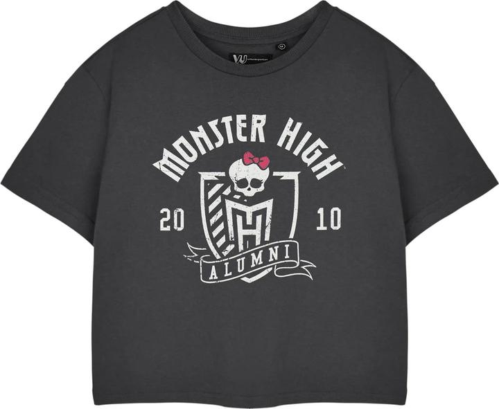 Actual product image Monster High Womens/Ladies Alumni Short-Sleeved Crop T-Shirt (L)